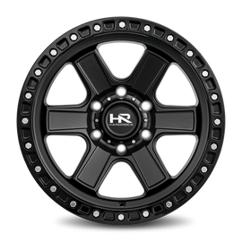 Aluminum Wheels H104 17x9 6x135 1 87.1 Matte Black-Black B/L Hardrock Offroad