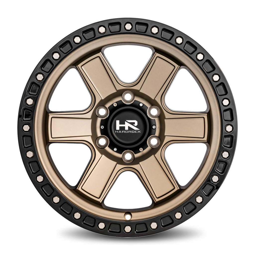 Aluminum Wheels H104 17x9 5x127 1 78.1 Matte Bronze-Black B/L Hardrock Offroad