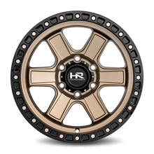 Load image into Gallery viewer, Aluminum Wheels H104 17x9 5x127 1 78.1 Matte Bronze-Black B/L Hardrock Offroad