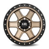 Aluminum Wheels H104 17x9 5x127 1 78.1 Matte Bronze-Black B/L Hardrock Offroad