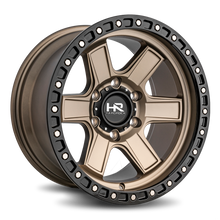 Load image into Gallery viewer, Aluminum Wheels H104 17x9 5x127 1 78.1 Matte Bronze-Black B/L Hardrock Offroad