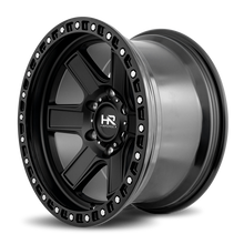 Load image into Gallery viewer, Aluminum Wheels H104 17x9 6x139.7 -12 108 Matte Black-Black B/L Hardrock Offroad