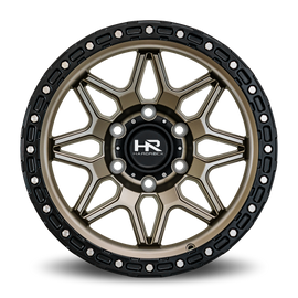 Aluminum Wheels H105 17x9 6x135 -12 87.1 Matte Bronze-Black B/L Hardrock Offroad