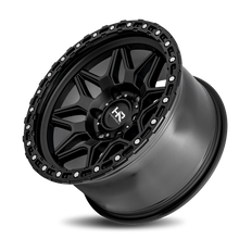 Load image into Gallery viewer, Aluminum Wheels H105 17x9 6x139.7 -12 108 Matte Black-Black B/L Hardrock Offroad