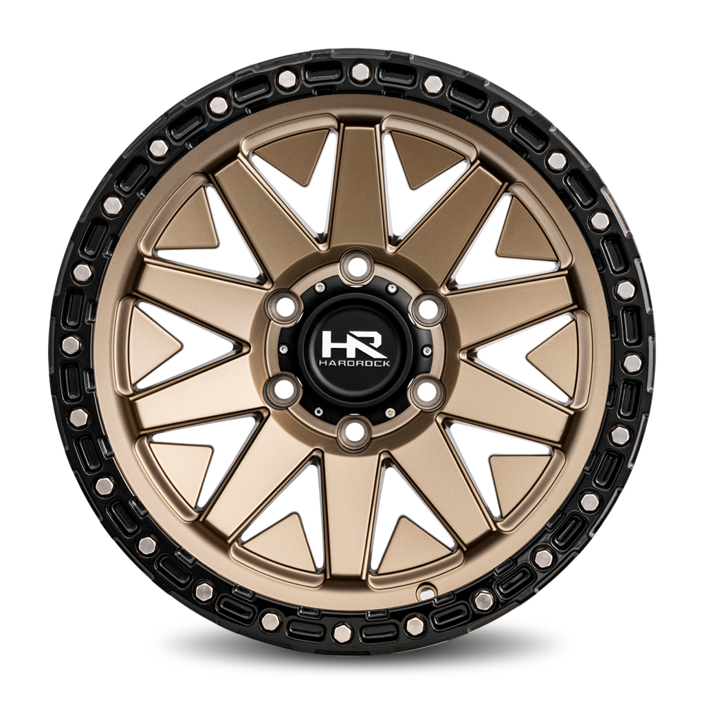 Aluminum Wheels H106 17x9 6x135 1 87.1 Matte Bronze-Black B/L Hardrock Offroad