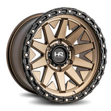 Load image into Gallery viewer, Aluminum Wheels H106 17x9 6x135 1 87.1 Matte Bronze-Black B/L Hardrock Offroad