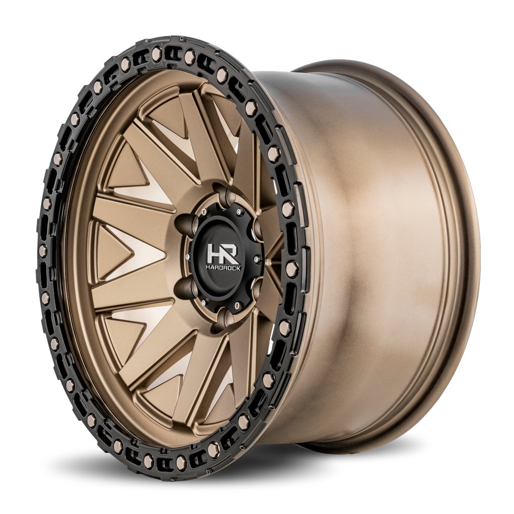 Aluminum Wheels H106 17x9 6x135 1 87.1 Matte Bronze-Black B/L Hardrock Offroad