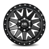 Aluminum Wheels H106 17x9 6x135 -12 87.1 Matte Black-Black B/L Hardrock Offroad