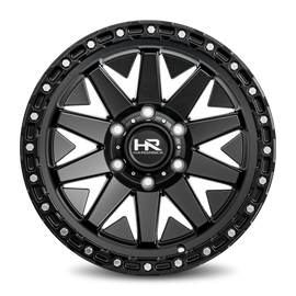 Aluminum Wheels H106 17x9 5x127 1 78.1 Matte Black-Black B/L Hardrock Offroad