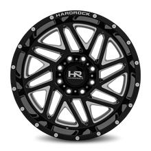 Load image into Gallery viewer, Aluminum Wheels Bones XPosed 20x10 8x180 -19 124.3 Gloss Black Milled Hardrock Offroad