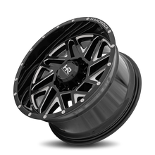 Load image into Gallery viewer, Aluminum Wheels Bones XPosed 20x10 8x165.1 -19 125.2 Gloss Black Milled Hardrock Offroad