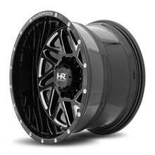 Load image into Gallery viewer, Aluminum Wheels Bones XPosed 20x12 5x127 -44 78.1 Gloss Black Milled Hardrock Offroad