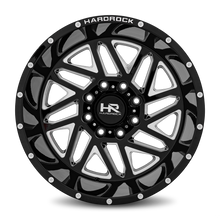 Load image into Gallery viewer, Aluminum Wheels Bones XPosed 20x12 5x139.7 -44 87 Gloss Black Milled Hardrock Offroad