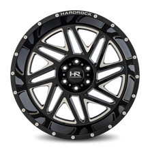 Load image into Gallery viewer, Aluminum Wheels Bones XPosed 22x12 5x150 -44 110.3 Gloss Black Milled Hardrock Offroad