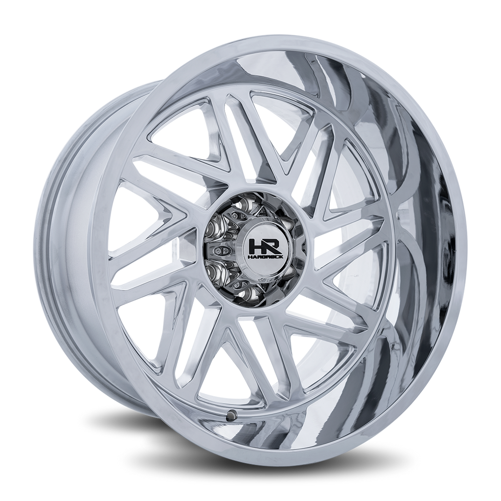 Aluminum Wheels Bones XPosed 22x12 8x170 -44 125.2 Chrome Hardrock Offroad