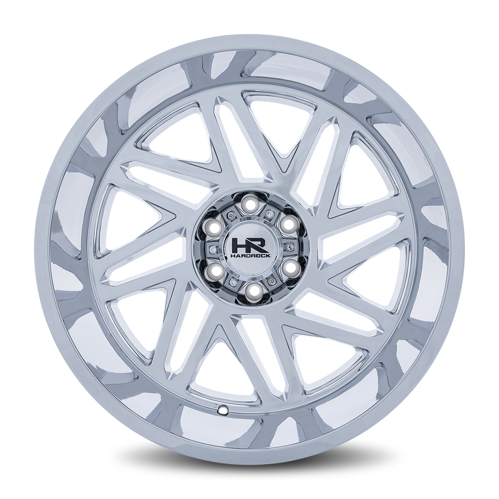 Aluminum Wheels Bones XPosed 22x12 5x139.7 -44 87 Chrome Hardrock Offroad