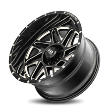 Load image into Gallery viewer, Aluminum Wheels Bones XPosed 24x14 6x139.7 -76 108 Gloss Black Milled Hardrock Offroad