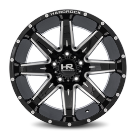Aluminum Wheels Painkiller XPosed 20x12 5x127 -44 78.1 Gloss Black Milled Hardrock Offroad