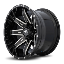 Load image into Gallery viewer, Aluminum Wheels Painkiller XPosed 20x12 6x139.7 -44 108 Gloss Black Milled Hardrock Offroad