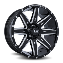 Load image into Gallery viewer, Aluminum Wheels Painkiller XPosed 20x9 6x120 0 66.9 Gloss Black Milled Hardrock Offroad