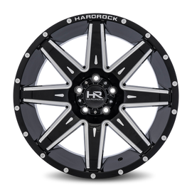 Aluminum Wheels Painkiller XPosed 20x9 8x165.1 0 125.2 Gloss Black Milled Hardrock Offroad
