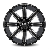 Aluminum Wheels Painkiller XPosed 22x12 5x150 -44 110.3 Gloss Black Milled Hardrock Offroad