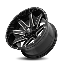 Load image into Gallery viewer, Aluminum Wheels Painkiller XPosed 22x12 8x170 -44 125.2 Gloss Black Milled Hardrock Offroad
