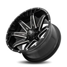 Load image into Gallery viewer, Aluminum Wheels Painkiller XPosed 22x12 5x127 -44 78.1 Gloss Black Milled Hardrock Offroad