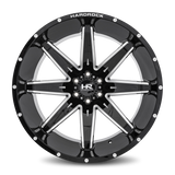 Aluminum Wheels Painkiller XPosed 24x14 5x150 -76 110.3 Gloss Black Milled Hardrock Offroad