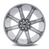 Aluminum Wheels Painkiller XPosed 24x14 5x139.7 -76 87 Chrome Hardrock Offroad