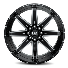 Aluminum Wheels Painkiller XPosed 26x14 5x139.7 -76 87 Gloss Black Milled Hardrock Offroad