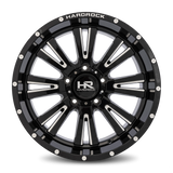 Aluminum Wheels Spine XPosed 20x10 6x139.7 -19 108 Gloss Black Milled Hardrock Offroad