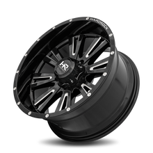 Load image into Gallery viewer, Aluminum Wheels Spine XPosed 20x10 5x139.7 -19 87 Gloss Black Milled Hardrock Offroad