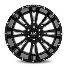 Load image into Gallery viewer, Aluminum Wheels Spine XPosed 20x12 6x135 -44 87.1 Gloss Black Milled Hardrock Offroad