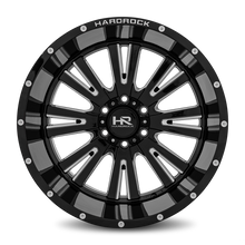 Load image into Gallery viewer, Aluminum Wheels Spine XPosed 20x12 8x165.1 -44 125.2 Gloss Black Milled Hardrock Offroad