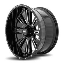 Load image into Gallery viewer, Aluminum Wheels Spine XPosed 24x12 6x135 -44 87.1 Gloss Black Milled Hardrock Offroad