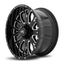 Load image into Gallery viewer, Aluminum Wheels Slammer XPosed 20x10 8x180 -19 124.3 Gloss Black Milled Hardrock Offroad