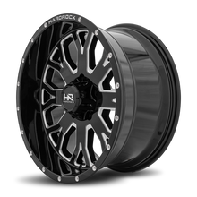 Load image into Gallery viewer, Aluminum Wheels Slammer XPosed 20x10 6x139.7 -19 108 Gloss Black Milled Hardrock Offroad