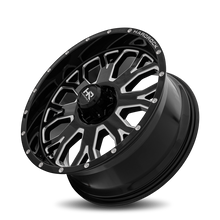 Load image into Gallery viewer, Aluminum Wheels Slammer XPosed 20x9 6x135 0 87.1 Gloss Black Milled Hardrock Offroad