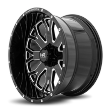 Load image into Gallery viewer, Aluminum Wheels Slammer XPosed 22x12 6x135 -44 87.1 Gloss Black Milled Hardrock Offroad