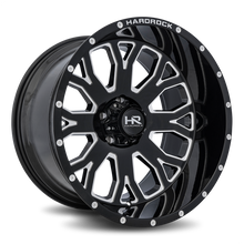 Load image into Gallery viewer, Aluminum Wheels Slammer XPosed 24x12 5x150 -44 110.3 Gloss Black Milled Hardrock Offroad