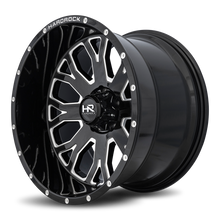 Load image into Gallery viewer, Aluminum Wheels Slammer XPosed 24x12 8x165.1 -44 125.2 Gloss Black Milled Hardrock Offroad