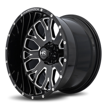Load image into Gallery viewer, Aluminum Wheels Slammer XPosed 24x14 8x180 -44 125.2 Gloss Black Milled Hardrock Offroad