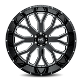 Aluminum Wheels Slammer Xposed 26x14 6x135 -76 87.1 Gloss Black Milled Hardrock Offroad