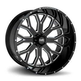 Aluminum Wheels Slammer Xposed 26x14 6x135 -76 87.1 Gloss Black Milled Hardrock Offroad