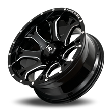 Load image into Gallery viewer, Aluminum Wheels BloodShot Xposed 20x10 5x127 -19 78.1 Gloss Black Milled Hardrock Offroad