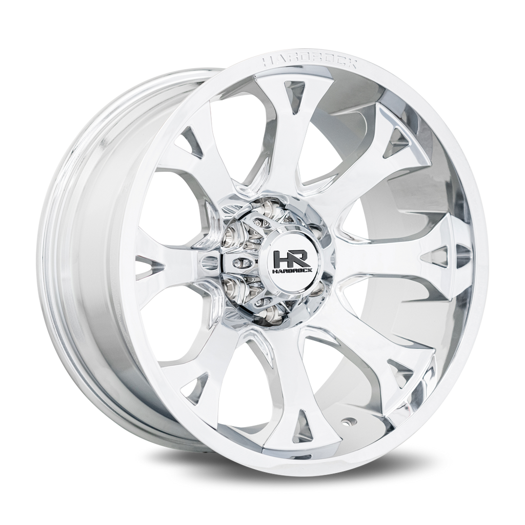Aluminum Wheels BloodShot Xposed 20x10 5x139.7 -19 87 Chrome Hardrock Offroad