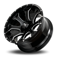 Load image into Gallery viewer, Aluminum Wheels BloodShot Xposed 20x12 6x135 -44 87.1 Gloss Black Milled Hardrock Offroad