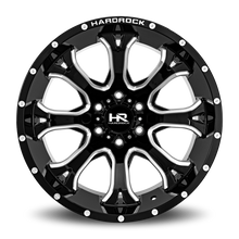 Load image into Gallery viewer, Aluminum Wheels BloodShot Xposed 20x12 5x127 -44 78.1 Gloss Black Milled Hardrock Offroad