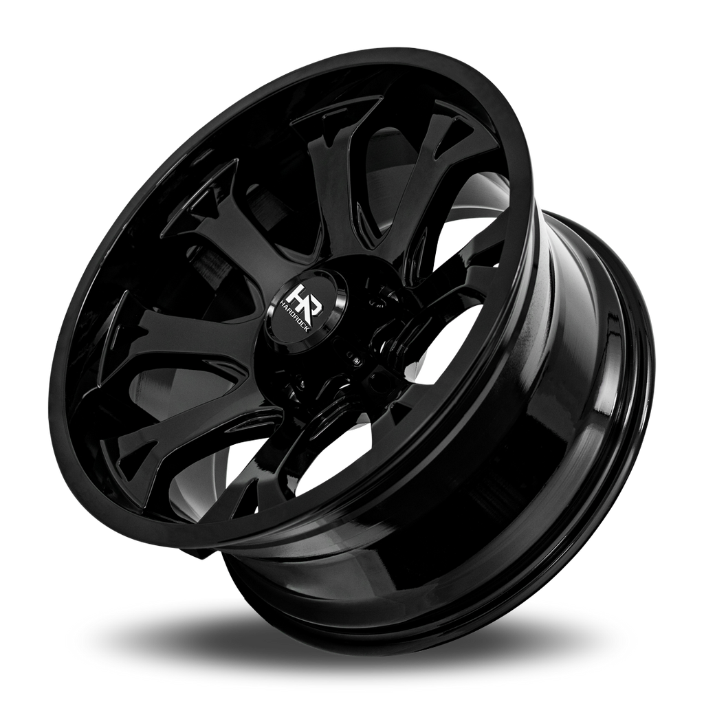 Aluminum Wheels BloodShot Xposed 20x12 6x139.7 -44 108 Gloss Black Hardrock Offroad